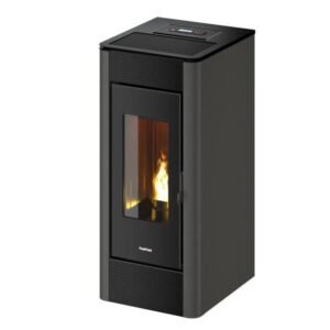 Freepoint INDA Pelletofen 10,5 kW – Anthrazit, raumluftunabhängig mit Vollautomatik