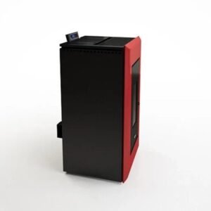 Freepoint Vega Pelletofen 10,5 kW – Bordeaux, klassisch mit Guss-Brennraum, Automatik und Fernbedienung