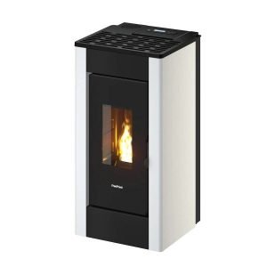 Freepoint STEE Pelletofen 8,5 kW – Bronze, raumluftunabhängig mit Automatik und WLAN