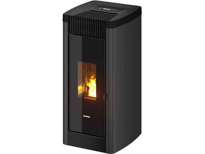 Freepoint STEE Pelletofen 8,5 kW – Anthrazit, WLAN-Steuerung und Guss-Brennraum