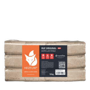 Heizfuxx RUF Original Red Hartholzbriketts – 960-kg-Palette, rechteckige Form, FSC