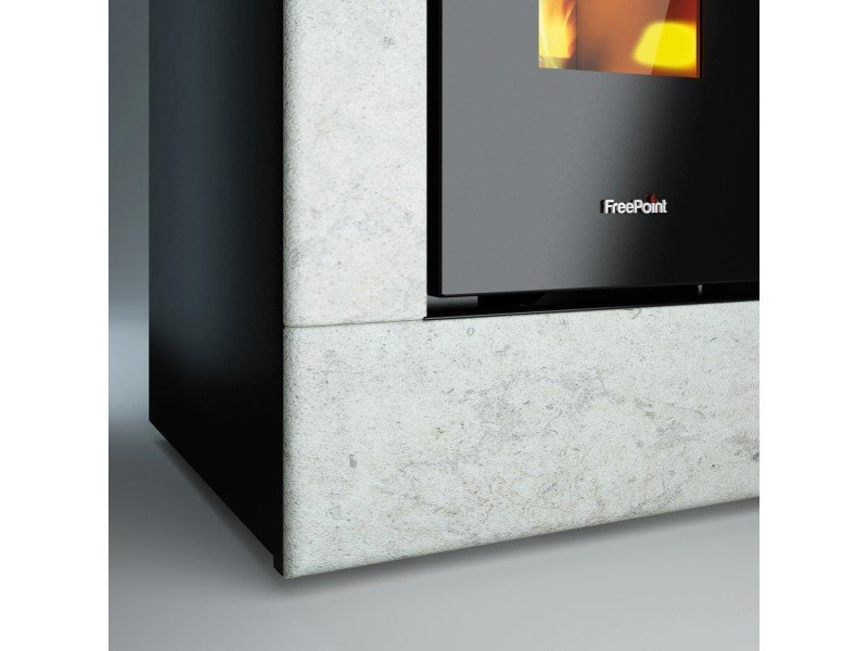 Freepoint Acce kompakter Pelletofen 7 kW – Naturstein-Optik, Automatik und Fernbedienung – Bild 6