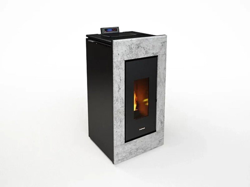 Freepoint Acce kompakter Pelletofen 7 kW – Naturstein-Optik, Automatik und Fernbedienung – Bild 8