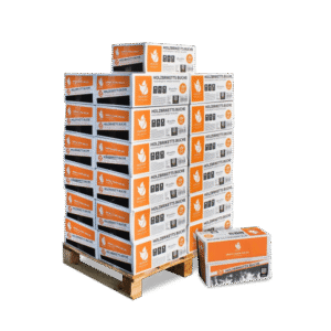 Heizfuxx Nestro M Buchenholzbriketts – 25 Kartons à 12 kg, 300-kg-Palette