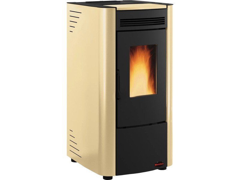 Firefix Ketty Pelletofen 6,3 kW – Schwarz-Beige, Zeitbrand mit Scheibenspülung – Bild 2