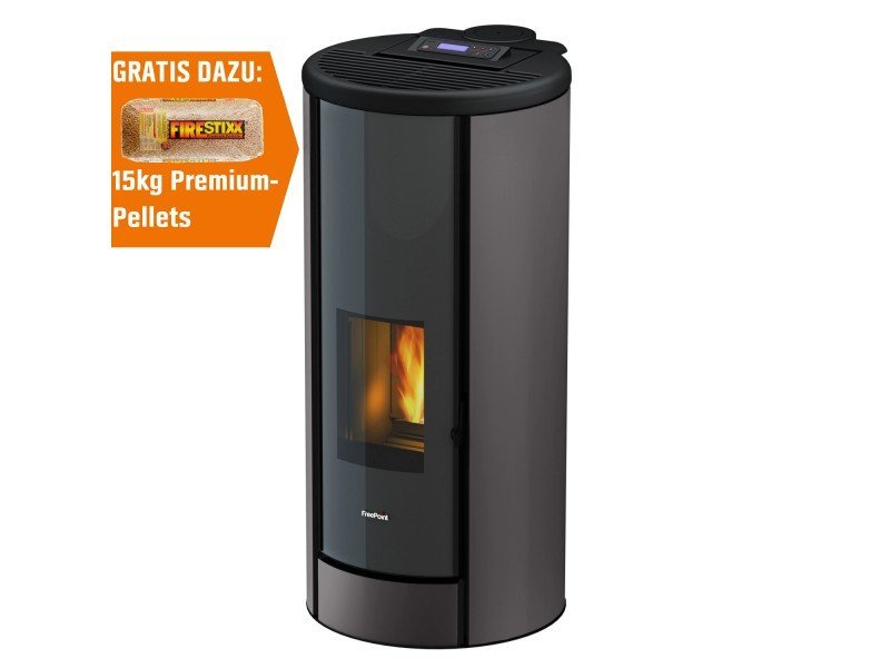 Freepoint Breeze Pelletofen 9,1 kW – Stahl Titan mit WLAN-Steuerung und Automatik