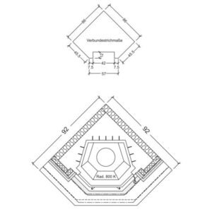 Hark Vermont Kaminofen-Bausatz 8 kW – Marmorverkleidung in Beige, Panoramascheibe und Montagematerial