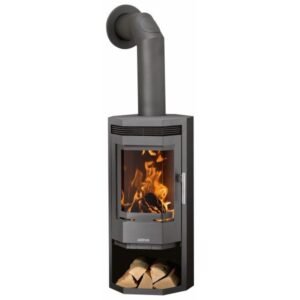 Justus Usedom 5 Kaminofen 5 kW – Stahl, kompakt mit prismatischer Scheibe