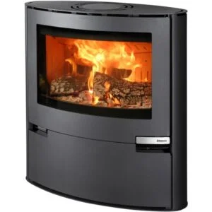 Aduro 15 Kaminofen 6,5 kW – Stahl Schwarz, breite Bauform mit Primärluftautomatik