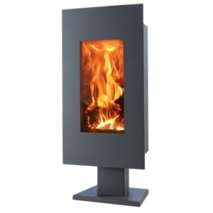 Panadero Osaka Kaminofen 8 kW – Stahl Schwarz Metallic, schlank und raumluftunabhängig