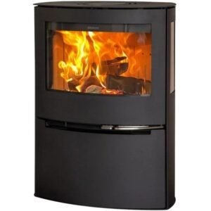 Aduro 21 Kaminofen 6,5 kW – Stahl Schwarz, breite Front mit Primärluftautomatik