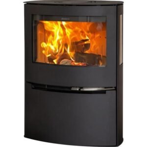 Aduro 21 Kaminofen 6,5 kW – Stahl Schwarz, breite Front mit Primärluftautomatik