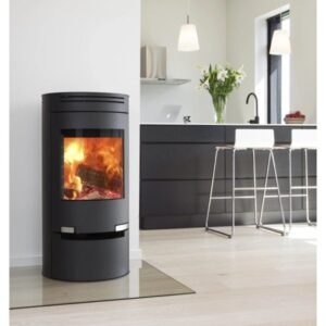 Aduro 1.1 Kaminofen 6 kW – Stahl Schwarz mit Automatik für Scheitholz und Braunkohle
