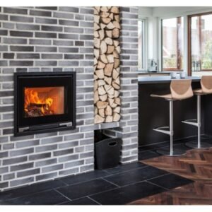 Aduro 5.1 Kaminofen 7 kW – Stahl Schwarz, extra niedrig mit Primärluftautomatik