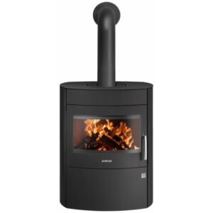 Justus Agero 2.0 Kaminofen 7 kW – breiter Stahl-Kaminofen mit Panoramascheibe