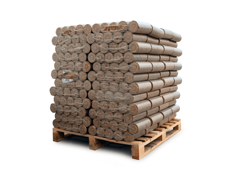 Heizfuxx Nestro XL Red Hartholzbriketts – Großpalette 960 kg mit 96 Gebinden à 10 kg – Bild 2