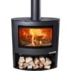 Aduro 15.2 Kaminofen 6,5 kW – Stahl Schwarz, besonders flache Bauweise mit Automatik