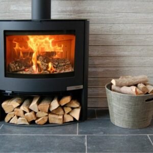 Aduro 15.2 Kaminofen 6,5 kW – Stahl Schwarz, besonders flache Bauweise mit Automatik