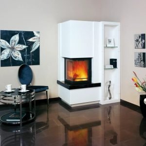 Hark Easy 500 Kaminofen 8 kW – schwarze Granitverkleidung, großer Wärmespeicher mit Automatik