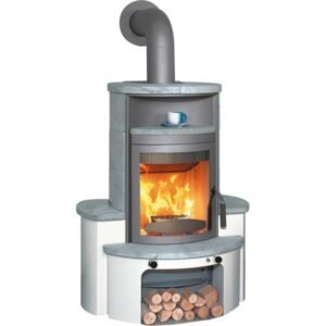 Hark Avenso GT ECOplus Dauerbrand-Kaminofen 8 kW – Naturstein, 84,1 % Wirkungsgrad, Warmhaltezone