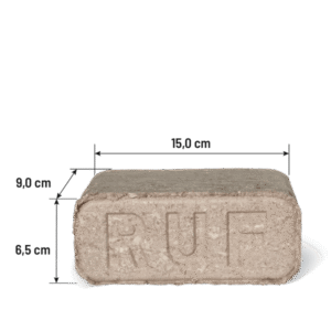 Heizfuxx RUF Original Red Hartholzbriketts – 300-kg-Palette, 30 Gebinde à 10 kg, FSC