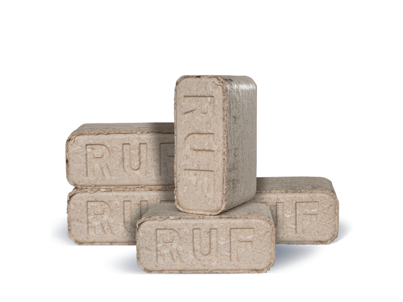 Heizfuxx RUF Original Red Hartholzbriketts – 300-kg-Palette, 30 Gebinde à 10 kg, FSC – Bild 3