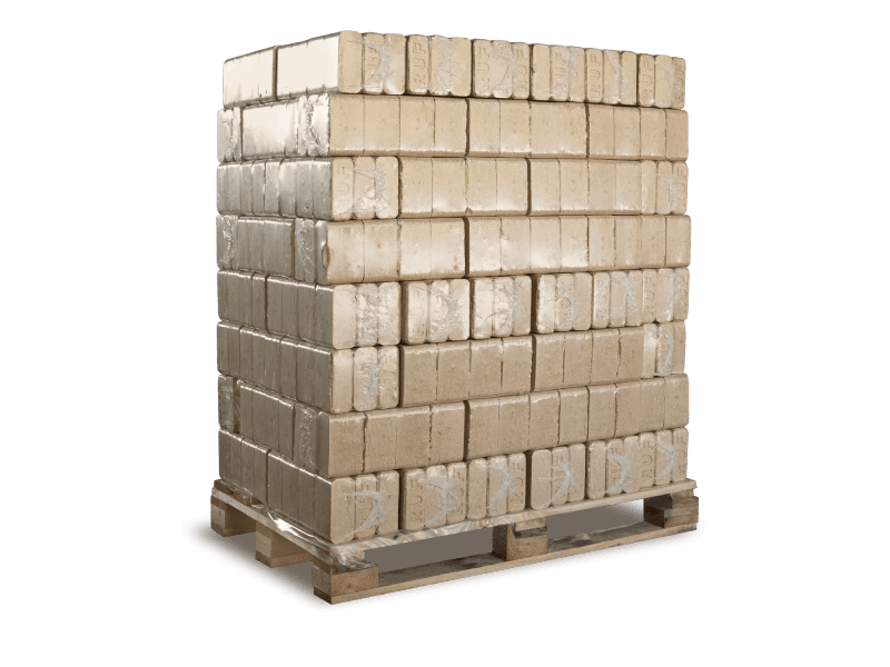 Heizfuxx RUF Original Blue Nadelholzbriketts – 960-kg-Palette, 96 Gebinde à 10 kg, FSC – Bild 2