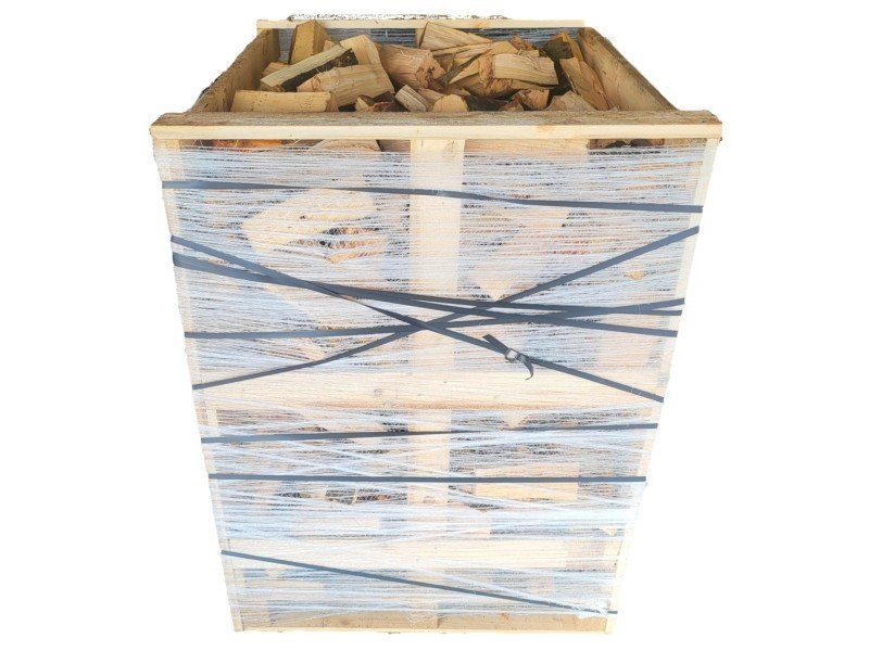 Eifelgrün Kaminholz 25 cm – trocken und gestapelt, Palette mit ca. 350 kg, Maße 160 × 125 × 125 cm – Bild 2
