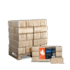Heizfuxx RUF Original Blue Nadelholzbriketts – 300-kg-Palette, 30 Gebinde à 10 kg, FSC