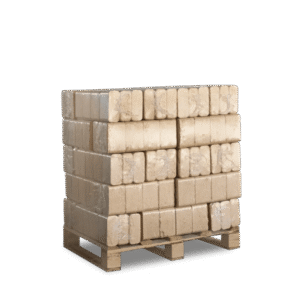 Heizfuxx RUF Original Blue Nadelholzbriketts – 300-kg-Palette, 30 Gebinde à 10 kg, FSC