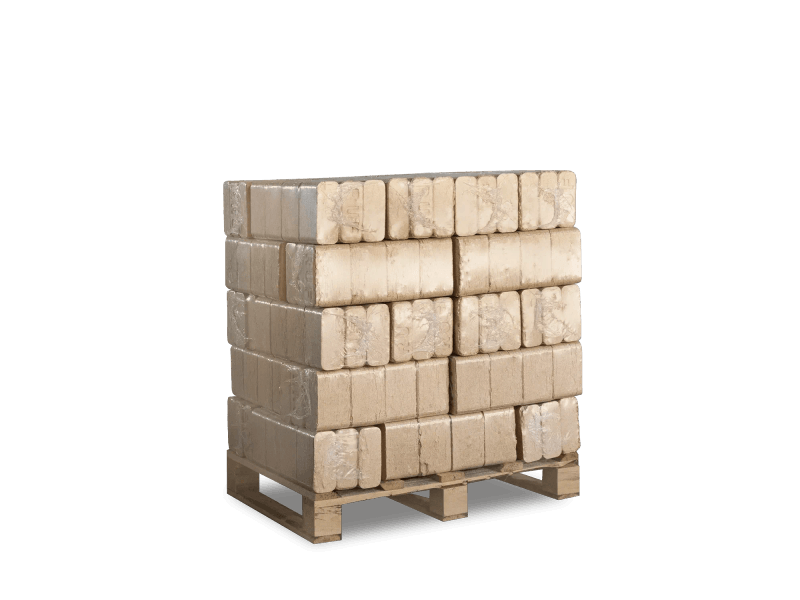 Heizfuxx RUF Original Blue Nadelholzbriketts – 300-kg-Palette, 30 Gebinde à 10 kg, FSC – Bild 2