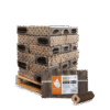 Heizfuxx PiniKay Octagon Hartholzbriketts – 300-kg-Palette, achteckig mit Zugloch, ENplus A1