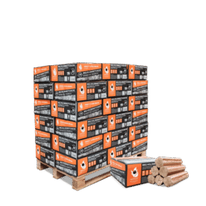 Heizfuxx BBQ-Buchenholzbriketts – 324-kg-Palette, 18 Gebinde à 18 kg, DIN EN ISO 17225-3