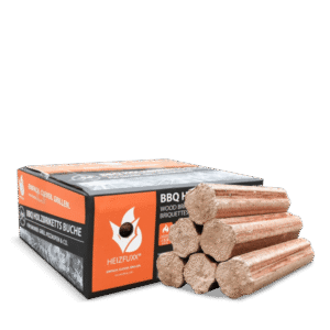 Heizfuxx BBQ-Buchenholzbriketts – Großpalette 972 kg, 54 Gebinde à 18 kg, DIN EN ISO 17225-3