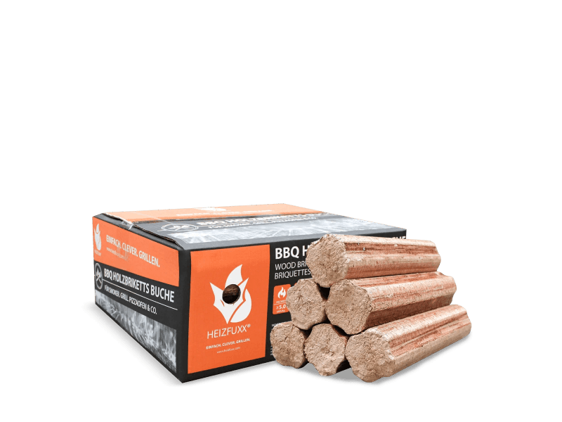 Heizfuxx BBQ-Buchenholzbriketts – Großpalette 972 kg, 54 Gebinde à 18 kg, DIN EN ISO 17225-3 – Bild 3