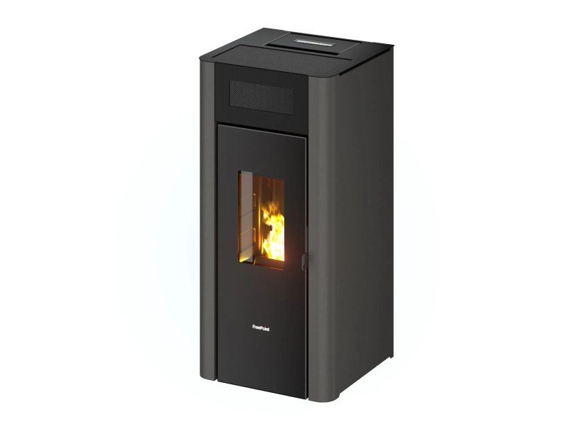 Freepoint Amaranto Pelletofen 8,5 kW – Stahl Anthrazit, vollautomatisch mit WLAN