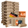 Heizfuxx Nestro XL Blue Holzbriketts aus Nadelholz – Palette 96 × 10 kg (960 kg)