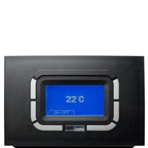Rowi Pellet Easy Premium Pelletofen 9 kW – Grau mit Gebläse, Timer und Fernbedienung