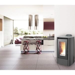 Rowi HPO 5/1 Puro Nova Pelletofen 5 kW – Stahl Schwarz, kompakt und raumluftunabhängig