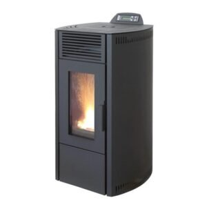 Rowi HPO 8/1 Easy II Pelletofen 7,7 kW – Schwarz, raumluftunabhängig aus Stahl