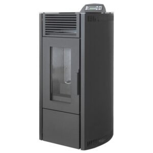 Rowi HPO 8/1 Easy II Pelletofen 7,7 kW – Schwarz, raumluftunabhängig aus Stahl