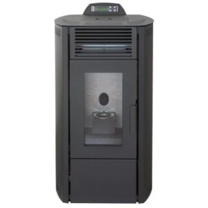 Rowi HPO 8/1 Easy II Pelletofen 7,7 kW – Schwarz, raumluftunabhängig aus Stahl