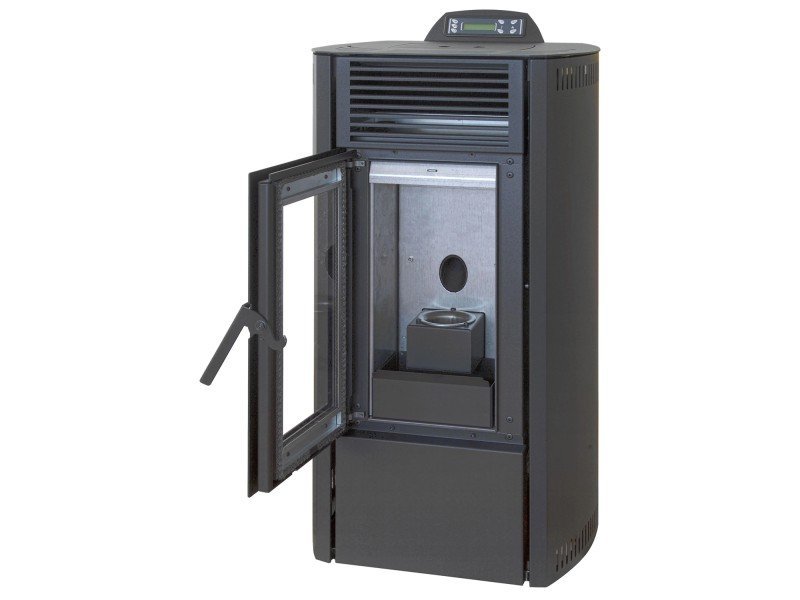 Rowi HPO 8/1 Easy II Pelletofen 7,7 kW – Schwarz, raumluftunabhängig aus Stahl – Bild 4