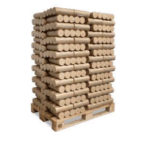 Heizfuxx Nestro XL Blue Nadelholzbriketts – 960-kg-Palette mit 96 Gebinden à 10 kg