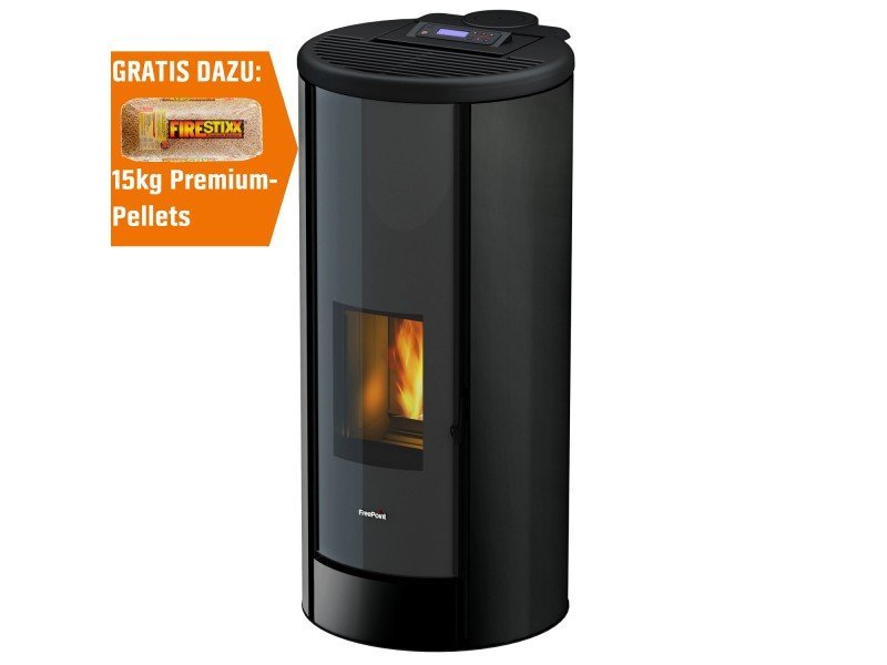 Freepoint Breeze Pelletofen 9,1 kW – Schwarz, mit Automatik und WLAN-Steuerung