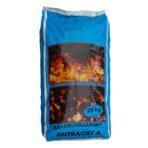 Anthrazitkohle A20–30 – 100 % Anthrazit, Palette mit 40 Säcken à 25 kg