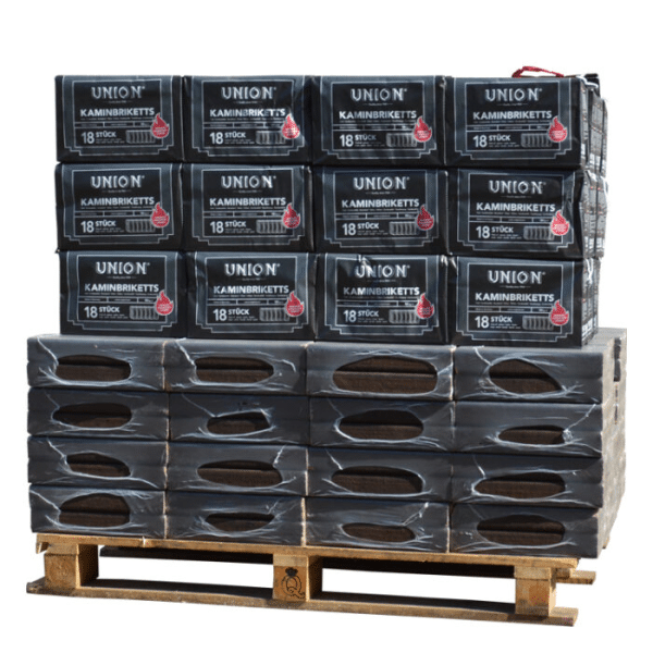 Brennstoffmischung Palette: Pinikay Eichenholzbriketts und Braunkohlebriketts, 930 kg – Bild 5