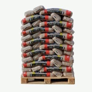 Purus+ Holzpellets Palette mit 60 Säcken à 15 kg (900 kg) – 100 % Nadelholz, ENplus A1