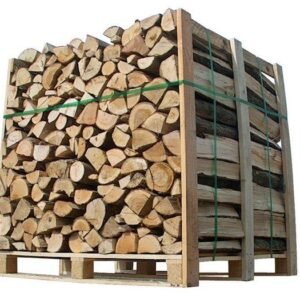 Kaminholz Eiche extra trocken in der Holzkiste – 2 m³ – langsame, stabile Verbrennung