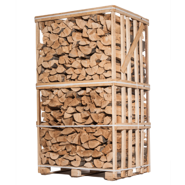 Kaminholz 45 cm – Hartholzmischung (Eiche, Hainbuche, Buche, Esche) – Palette 2 m³ (2,6 Ster) – luftgetrocknet
